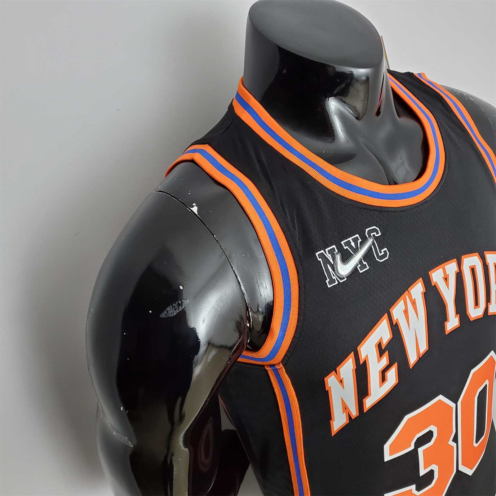 2022 Season Randle#30 Knicks Urban Edition Black NBA Jersey 6