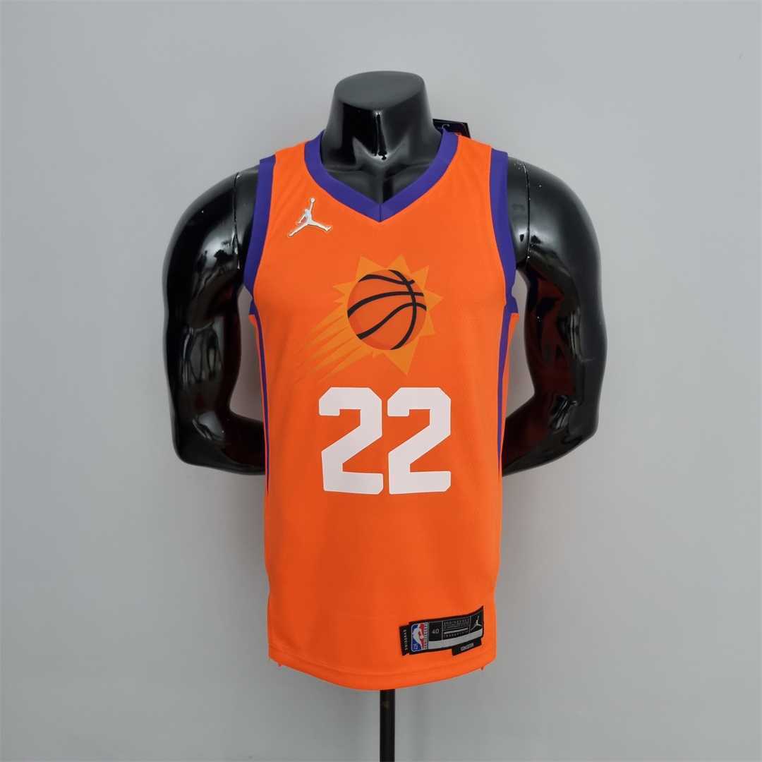 75th Anniversary AYTON#22 Phoenix Suns Jordan Theme Orange NBA Jersey 8