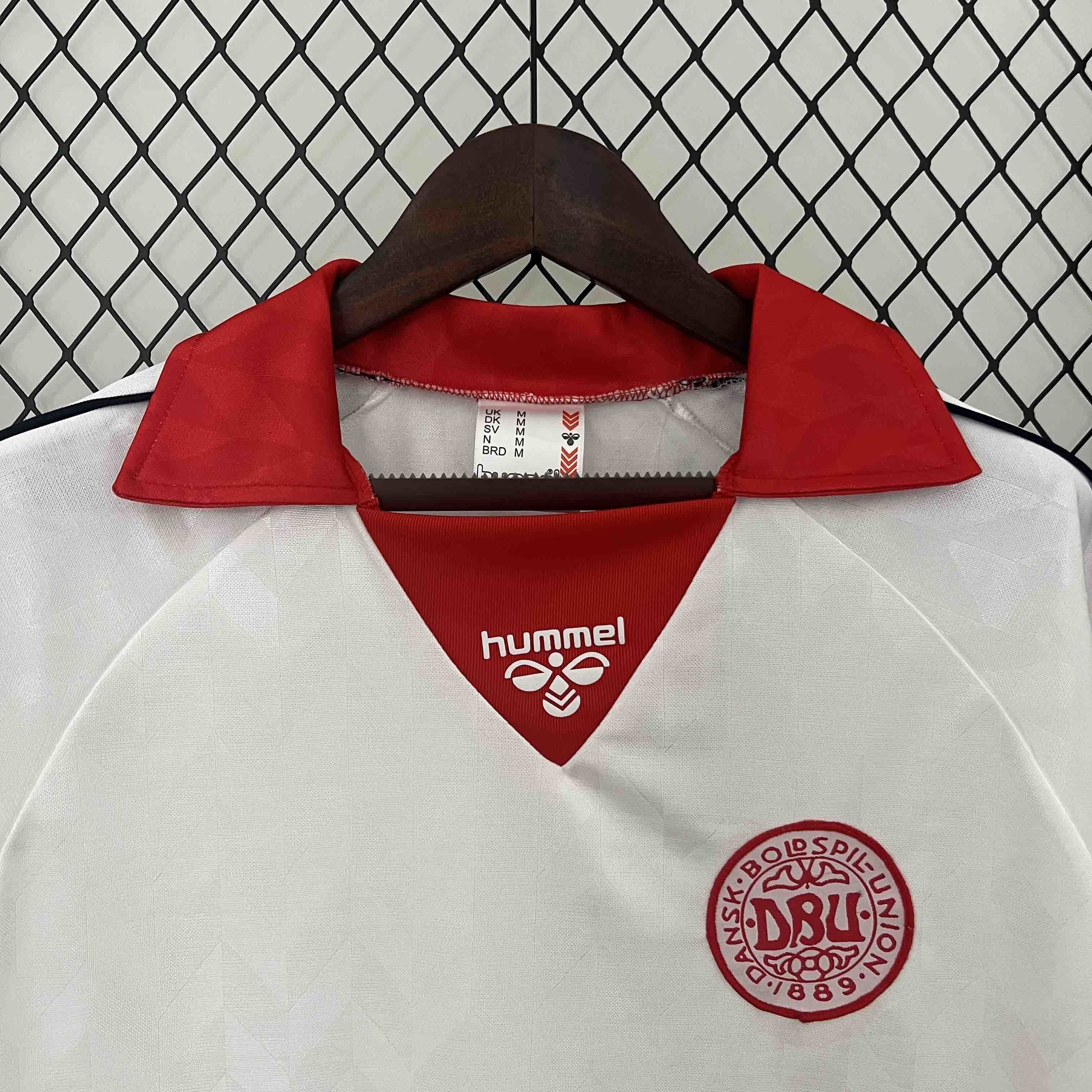 1988 Denmark Away Retro Kit Vintage Shirt AAAAJersey Wholesale Yupoo 1