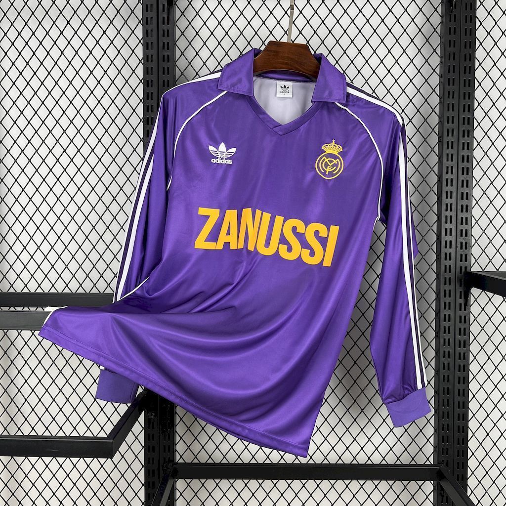 84-85 Real Madrid Third Retro Kit Long Sleeve Vintage Shirt AAAAJersey Supply Yupoo