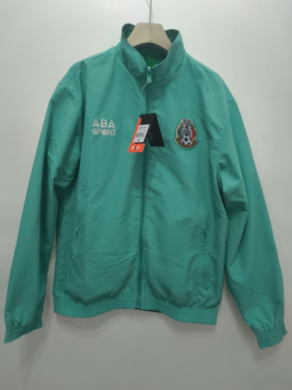 1995 Mexico Retro Trench Coat Reversible Windbreaker Double-Sides Jacket 1