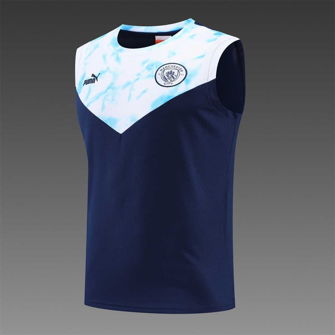 22-23 Manchester City vest training suit kit Royal Blue 9