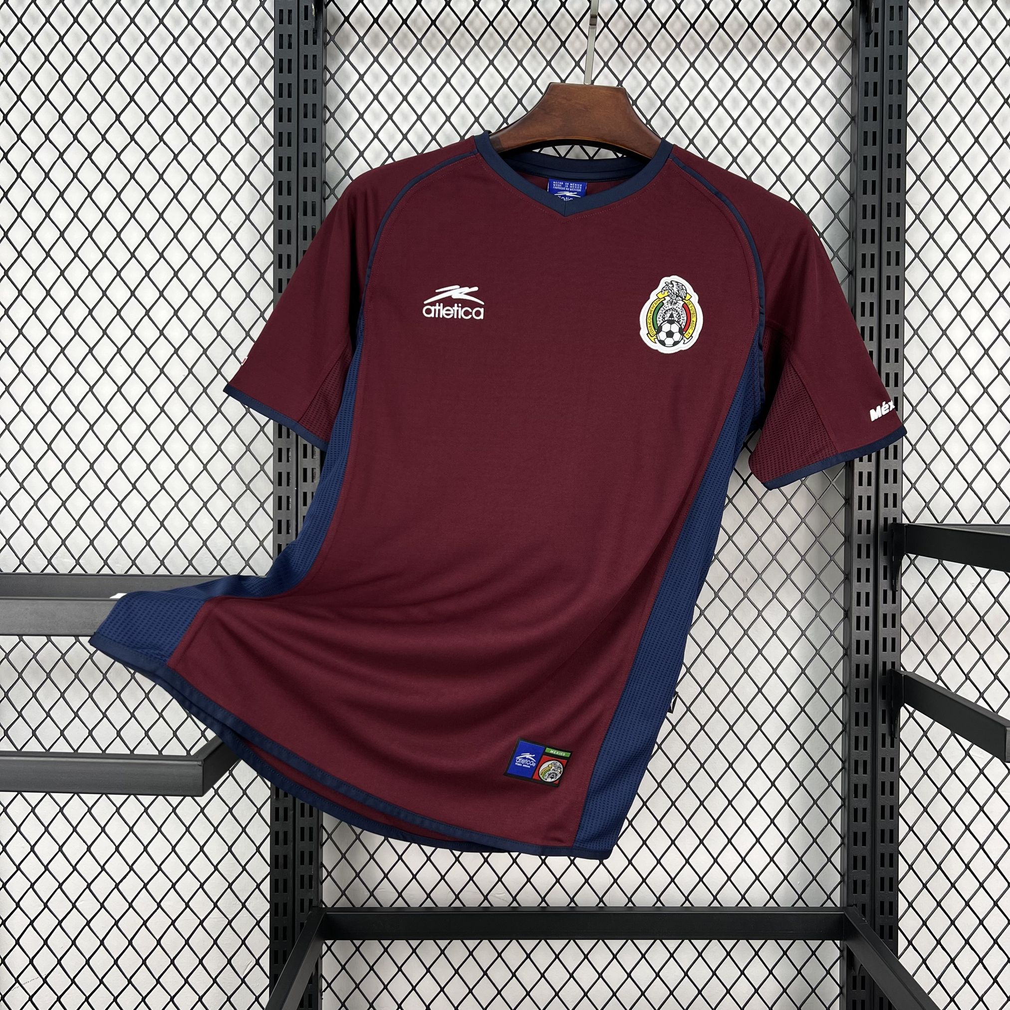 2002 Mexico Mens Third Football Retro Kit Vintage T-Shirt AAAAJersey Wholesale Yupoo 9