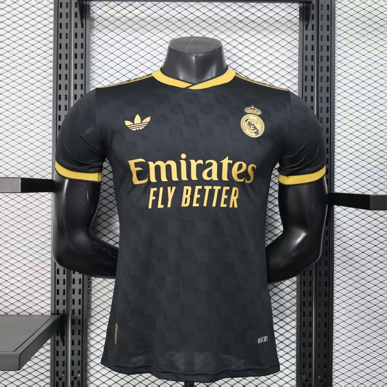 25-26 Real Madrid Black Special Edition Kit Player Version Summer breathab AAAAJersey Supplier
