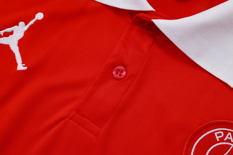 25-26 PSG Polo Red Training Kits Football Tracksuits 3