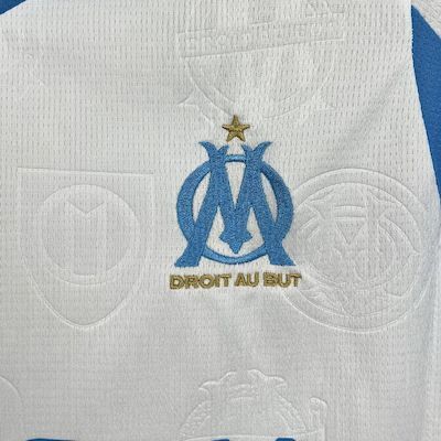 25-26 Olympique Marseille Home Kid Kits Youth Apparels Sino AAAAJersey Supply Yupoo 2
