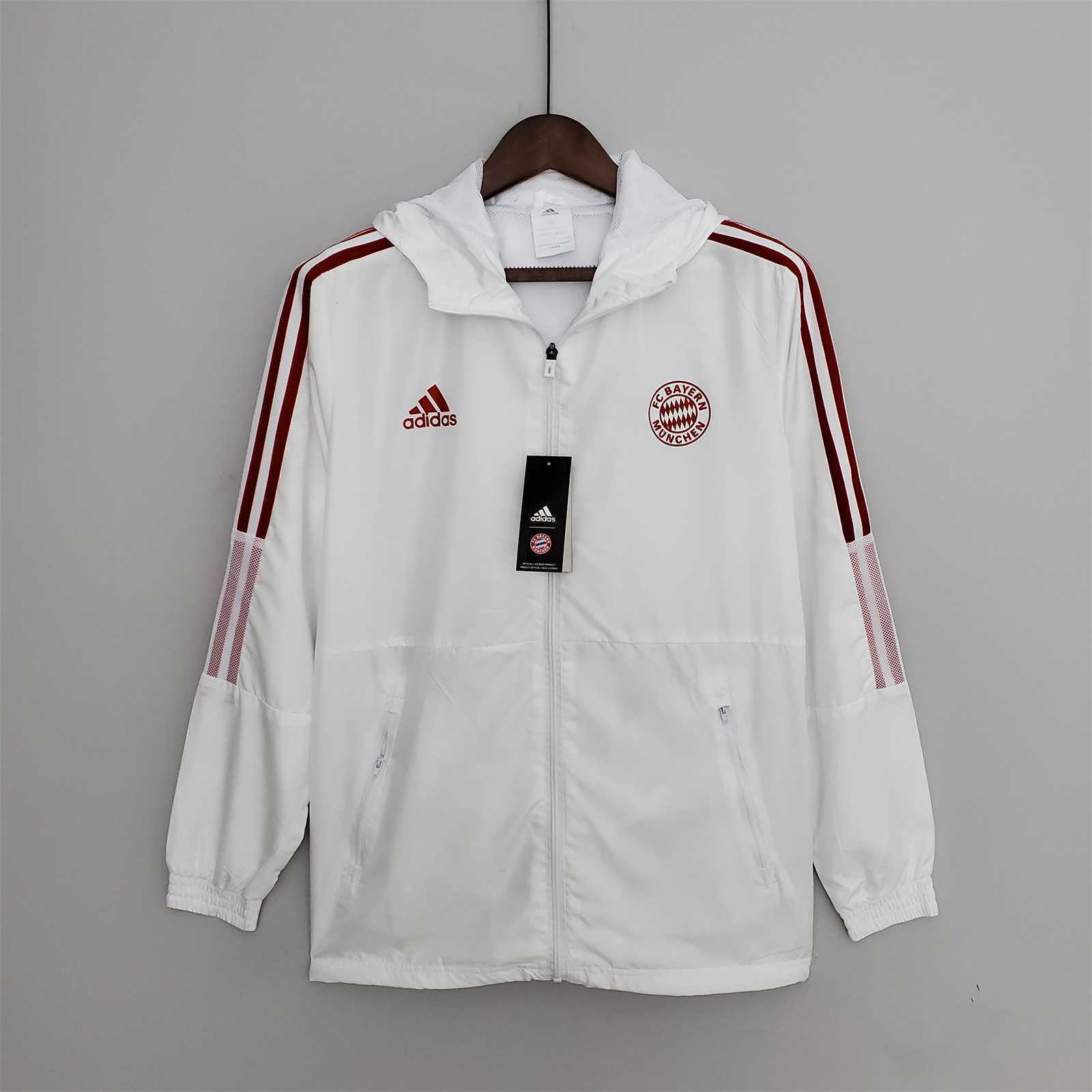 22-23 Bayern white windbreaker