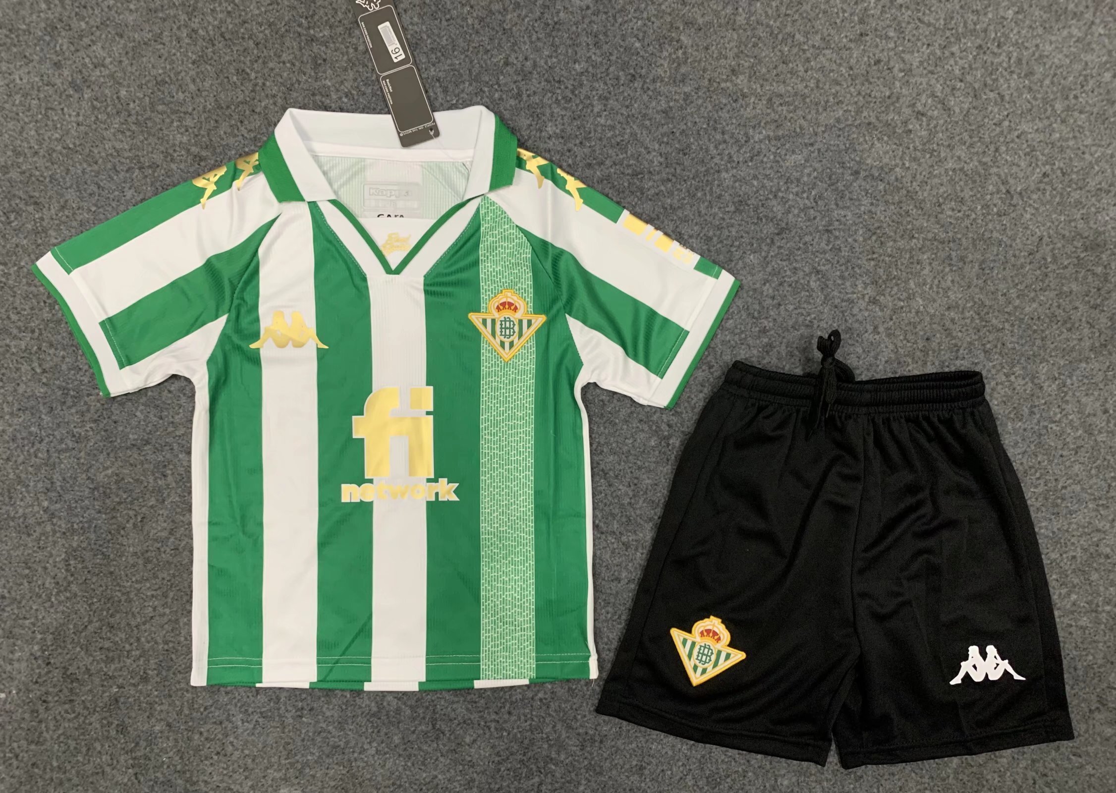 22-23 Real Betis Cup version home kids kit