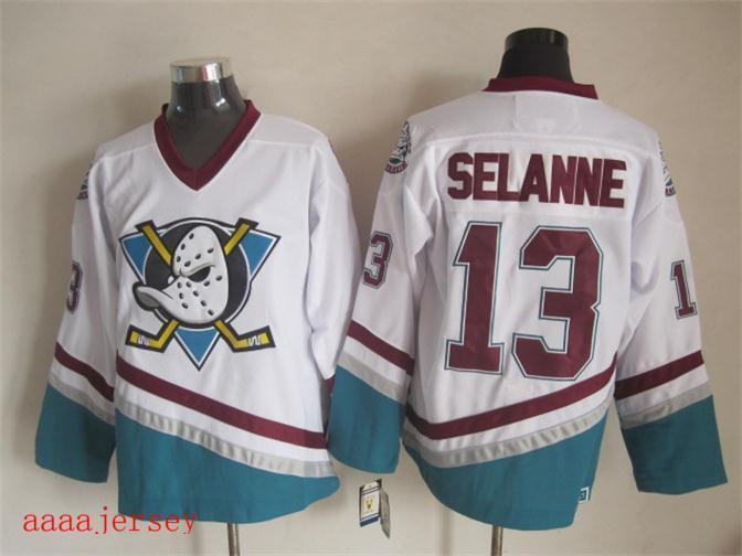 Anaheim Ducks retro ice hockey jersey M-3XL 阿纳海姆鸭队复古冰球服 1