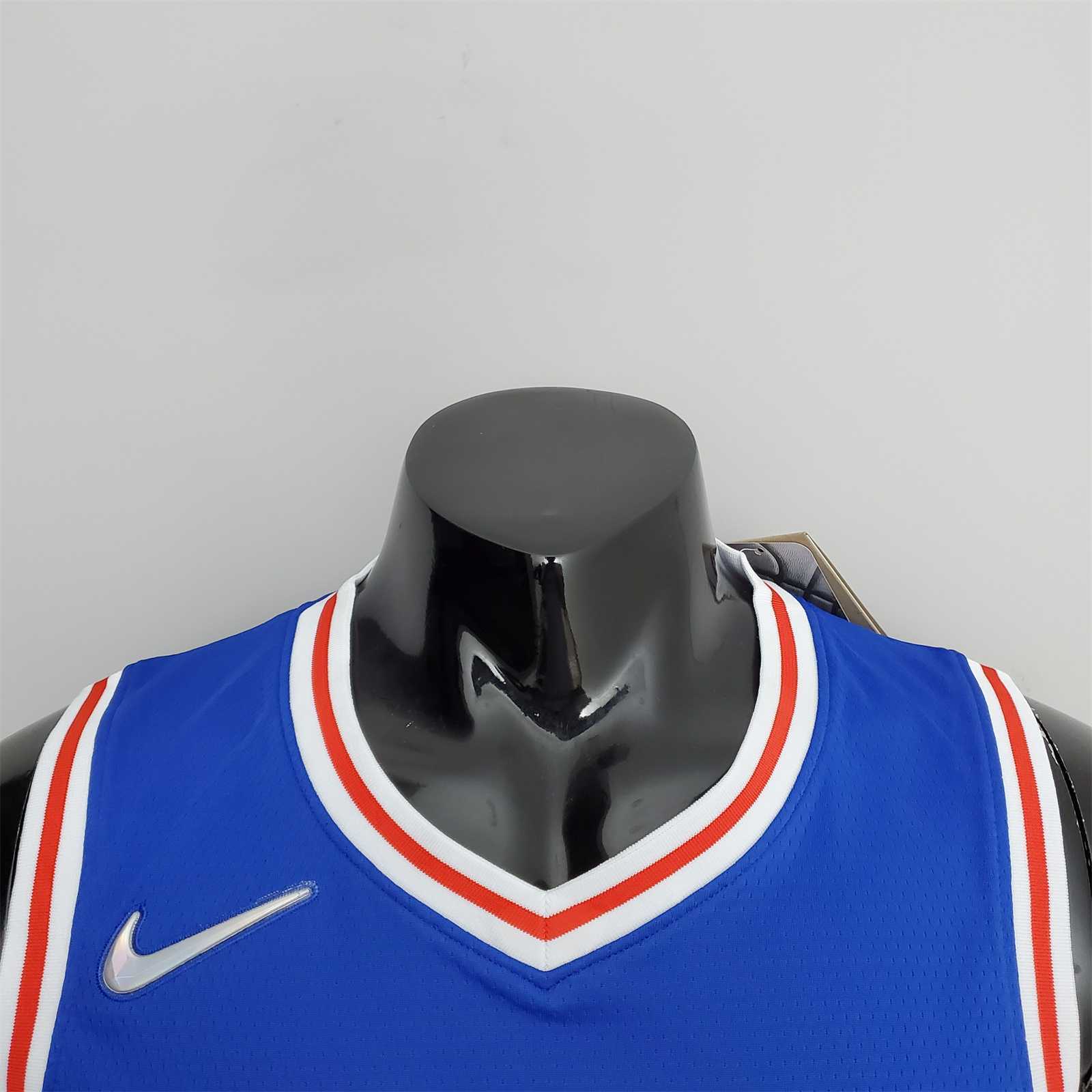 75th Anniversary Philadelphia 76ers SIMMONS#25 Blue NBA Jersey 9