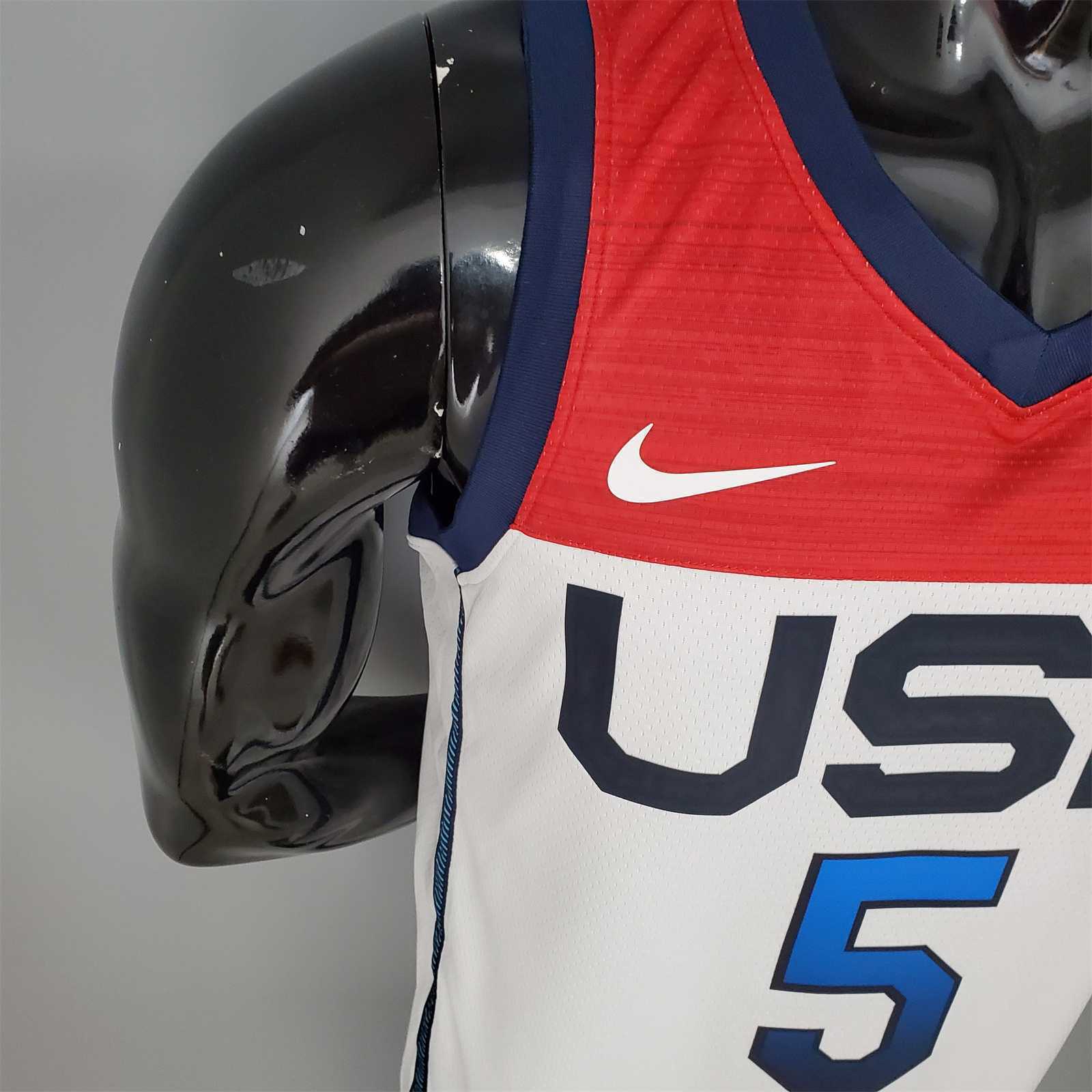 2021 Olympic Games LAVIINE#5 USA Team USA White Red 2