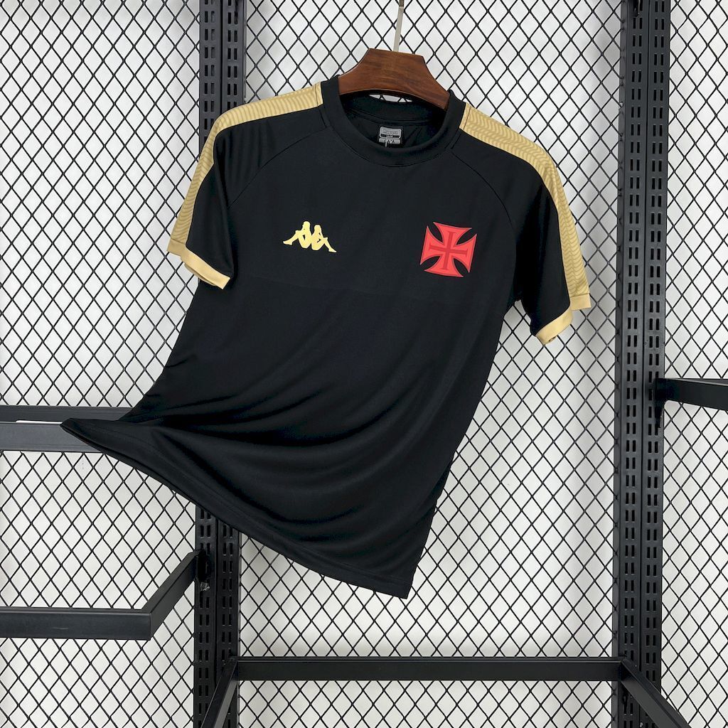 25-26 Vasco da Gama Gold CRVG Black Shirt Soccer Uniform AAAAJersey Yupoo