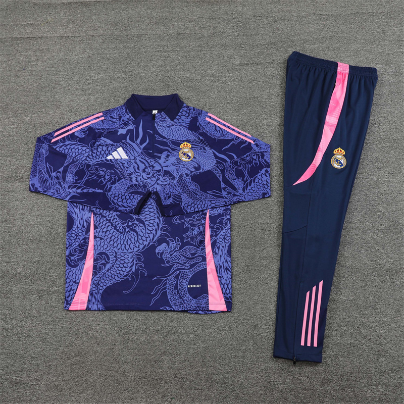 24-25 Real Madrid Long Sleeve Training Suit Football Shirts 3
