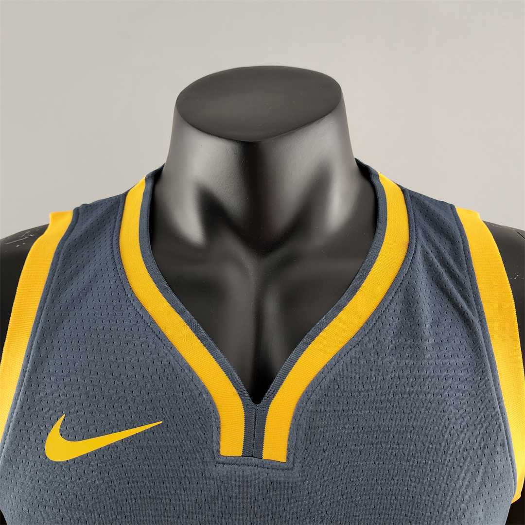 2018 GREEN #23 Golden State Warriors Grey NBA Jersey 5