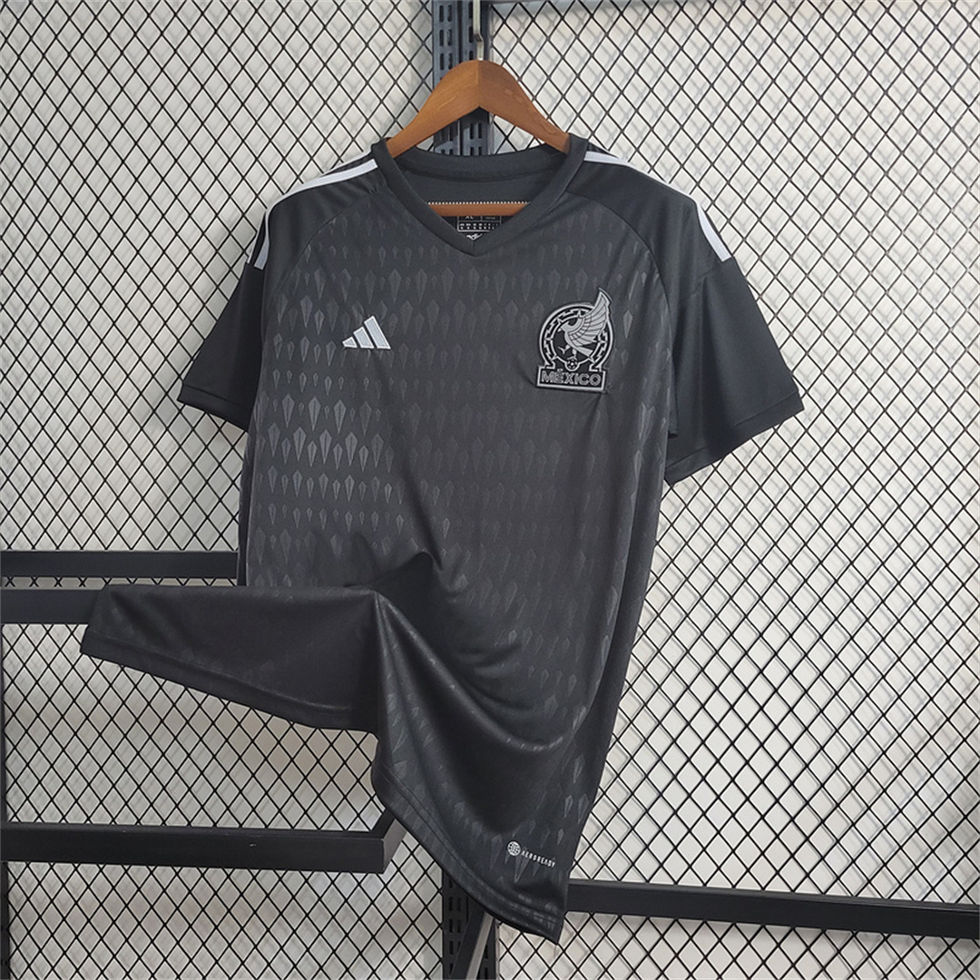 2023 Mexico Black Training Shirt 4