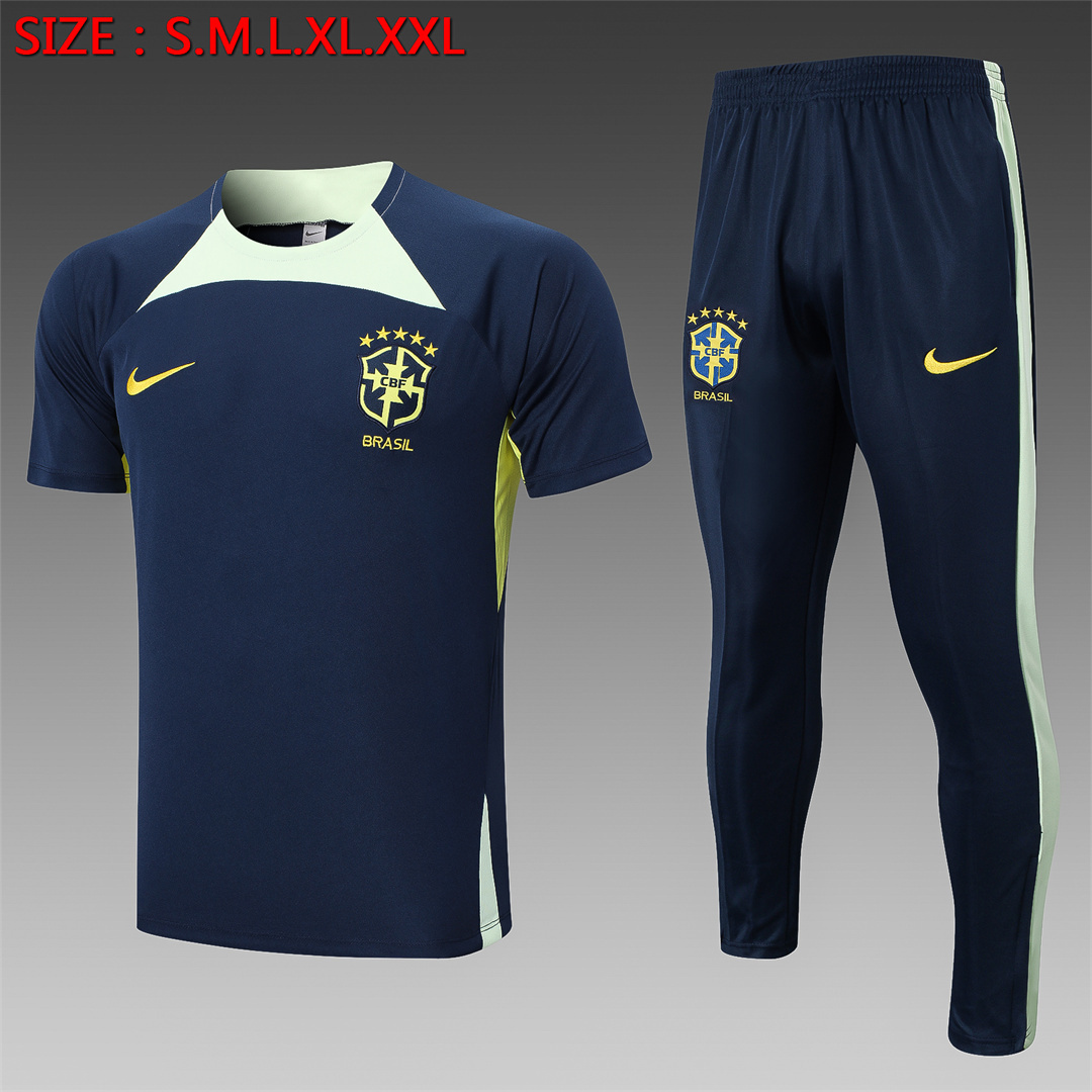 2022 Brazil Training Jersey Blue
