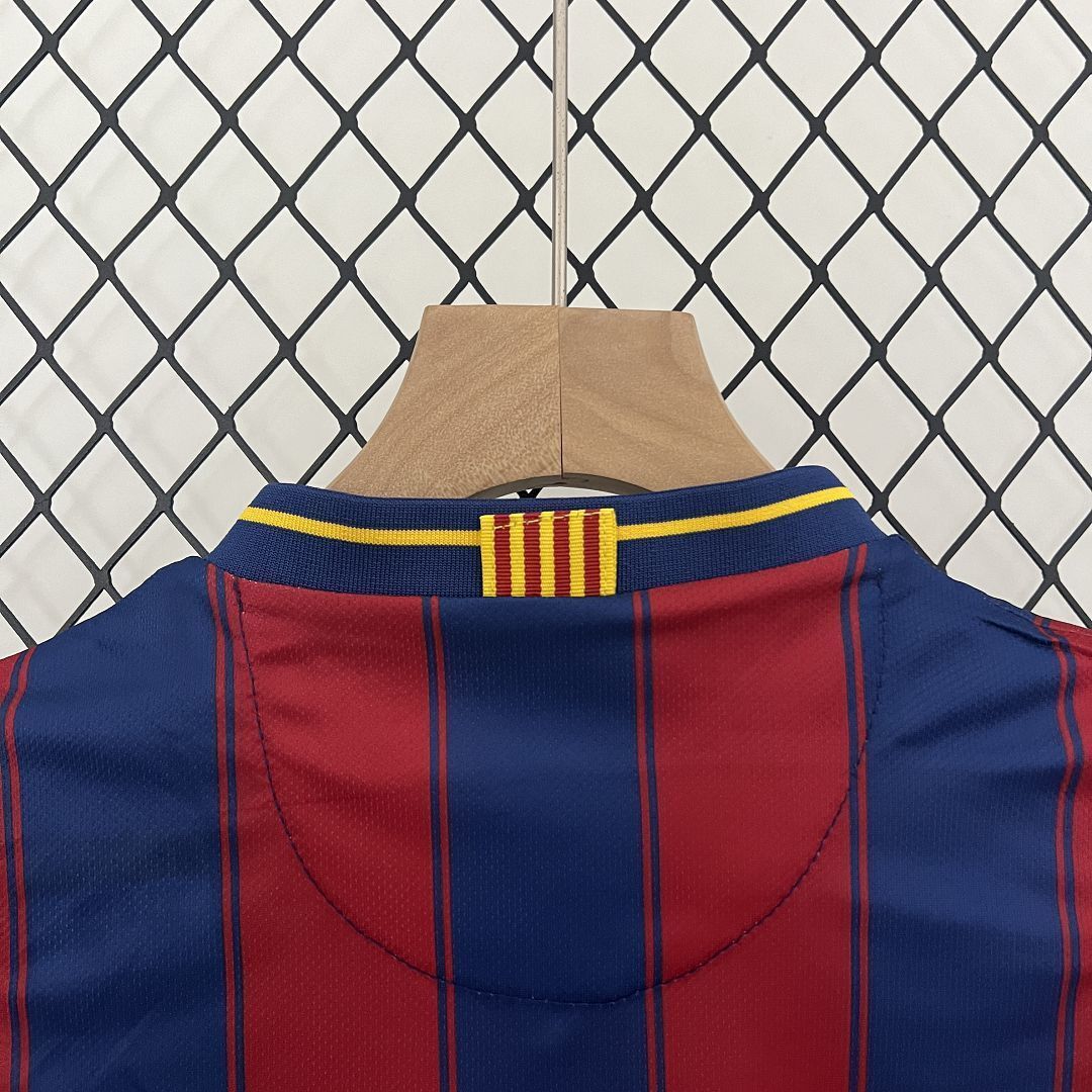 09-10 Barcelona Home Retro Kids Kits Children Shirt Football Jerseys Yupoo 9