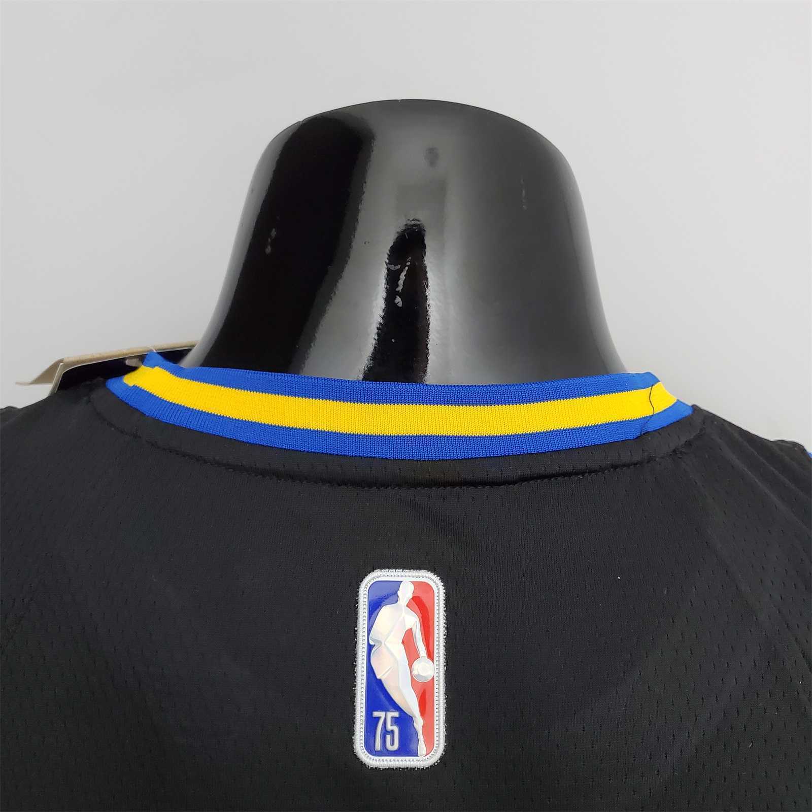 2022 75th Anniversary Golden State Warriors Thompson #11 Mexico Edition Black NBA Jersey 7