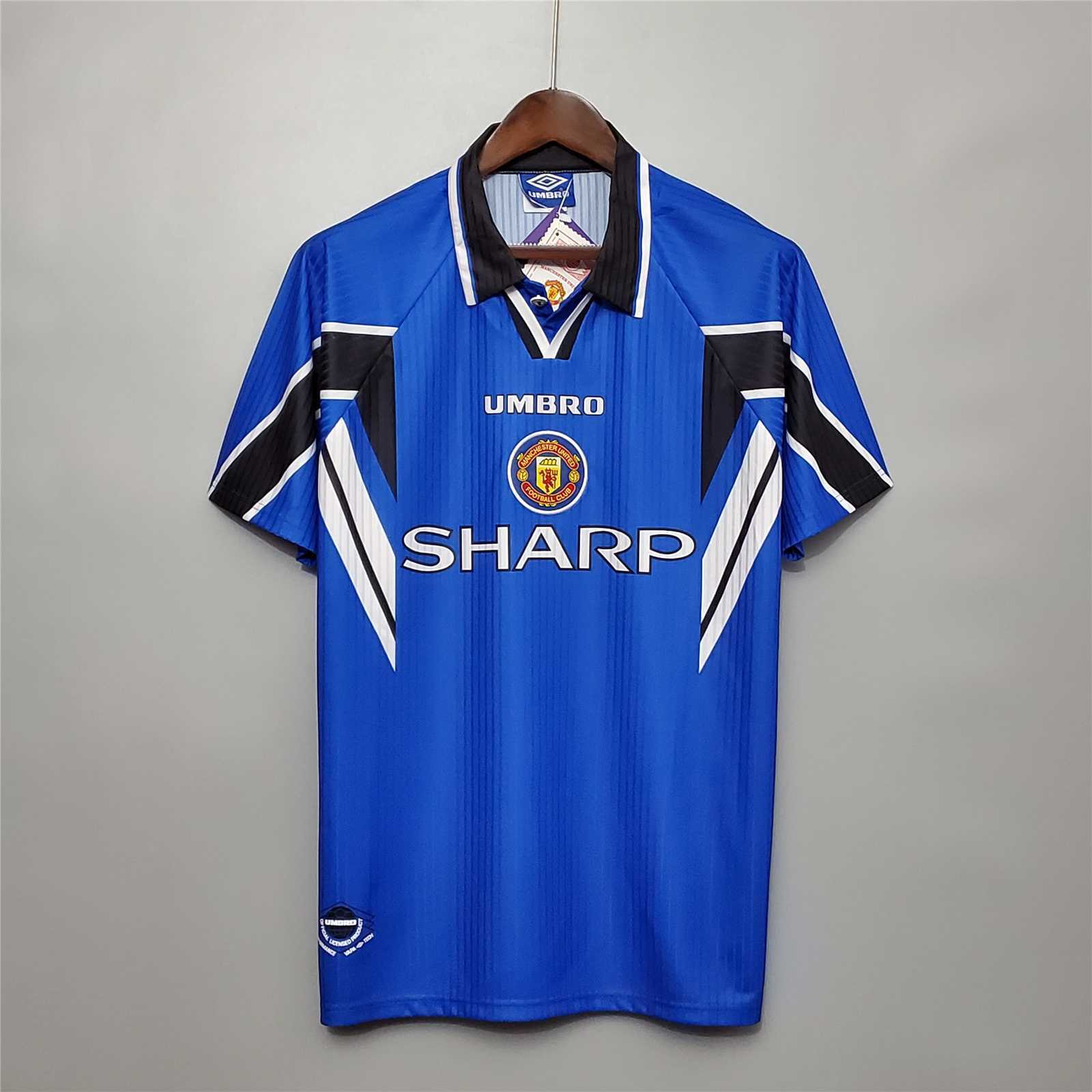 96-98 Manchester United third away blue