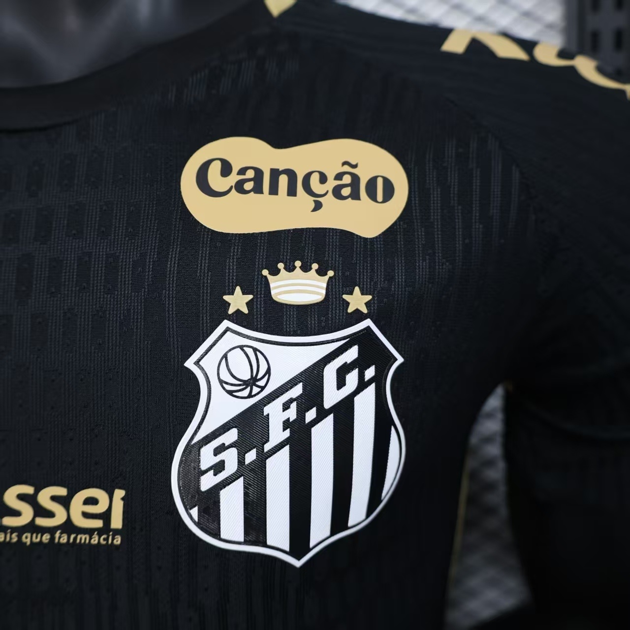 25-26 Santos FC Competition Training Black Player Version Kit AAAAJersey Supplier Yupoo 1