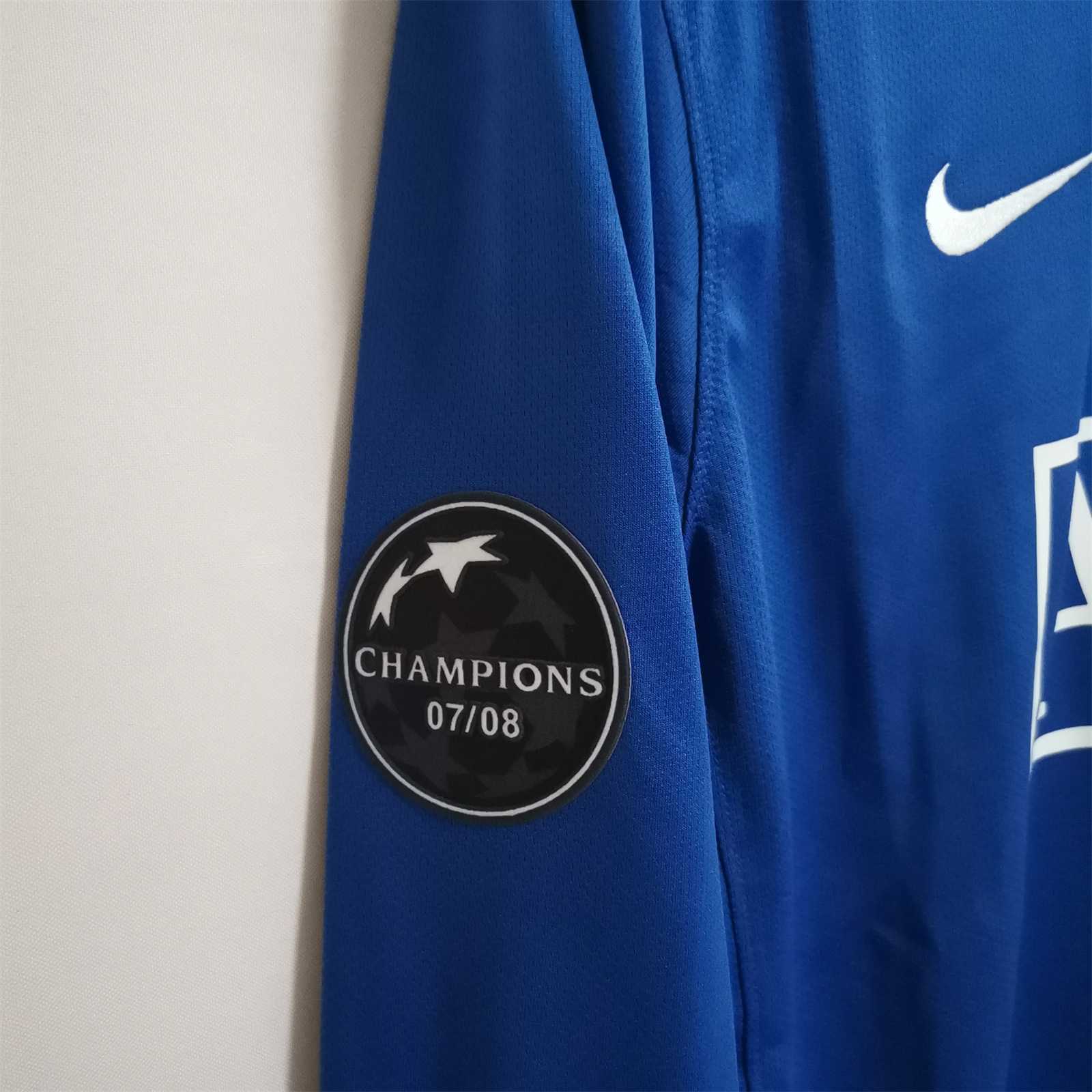 08-09 Manchester United blue away long sleeve 7