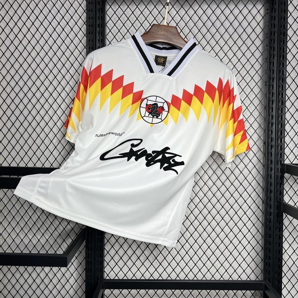 95-96 Club America White Retro Corteiz Special Kit Vintage Shirt Soccer AAAAJersey Yupoo 4