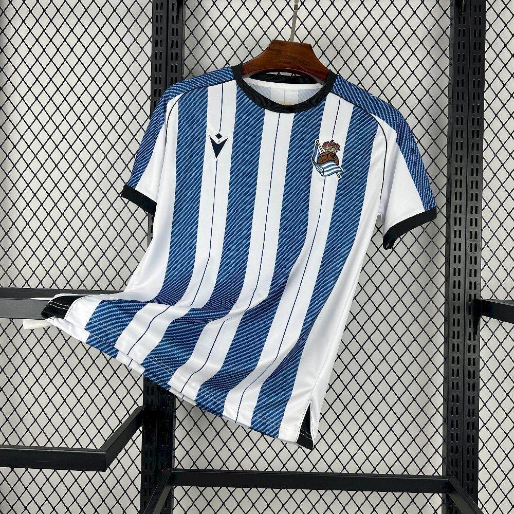 25-26 Real Sociedad Home Kit Soccer Uniform Sport Shirt AAAAJerseys Dropshipping Yupoo