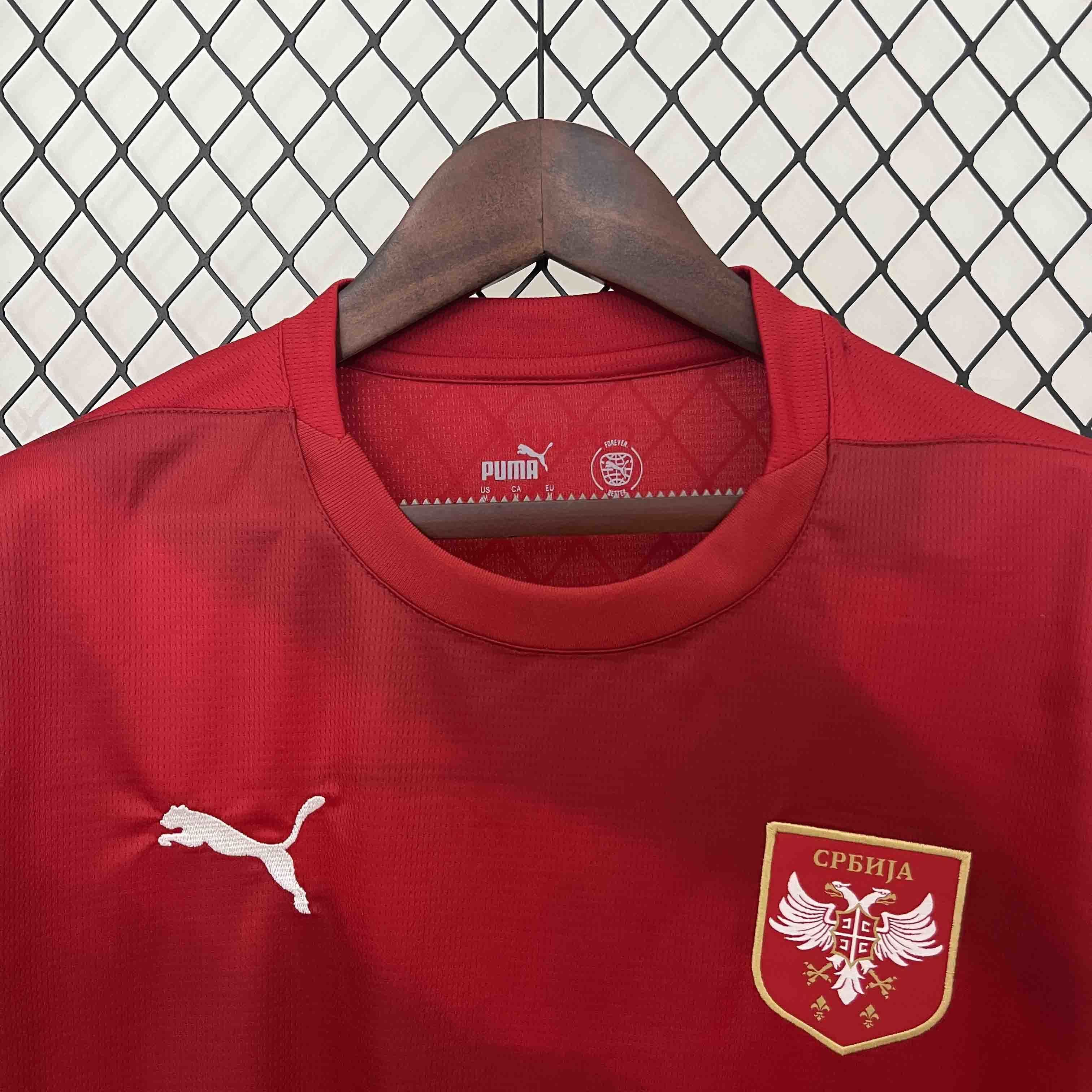 2024 Serbia Home Kit UEFA Euro Shirt Soccer Jerseys Yupoo 2