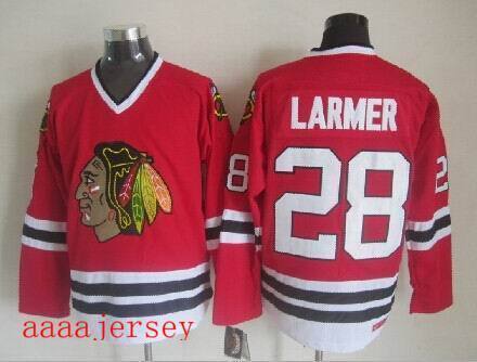 Chicago Blackhawks retro ice hockey jersey M-3XL 芝加哥黑鹰队复古冰球服 4