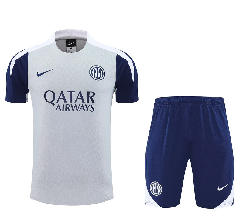 25-26 Inter Milan Grey&Navy Training Kits Football Tracksuits