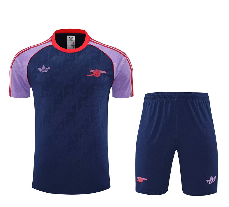 25-26 Arsenal Navy Training Kits Football Tracksuits 3
