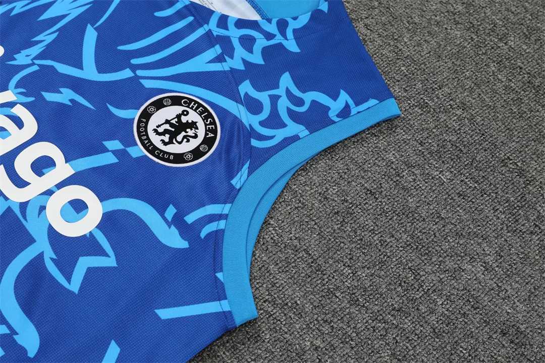 22-23 Chelsea vest training suit kit Blue Camo 16