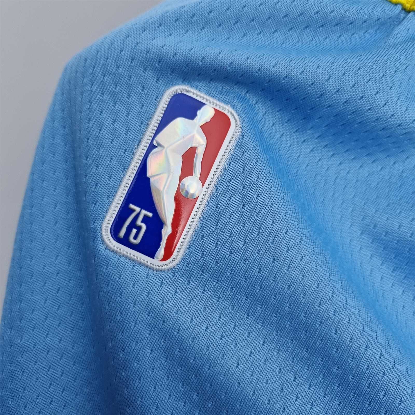 75th Anniversary Memphis Grizzlies Jordan Edition Blue Shorts NBA 2