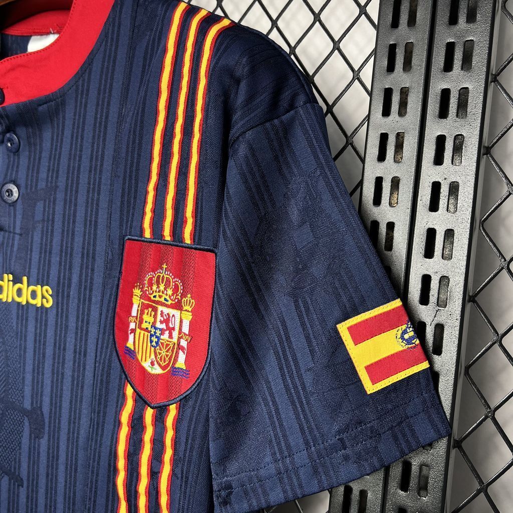 1996 Spain Away Retro Kit Vintage Shirt Sport AAAAJersey Yupoo 4