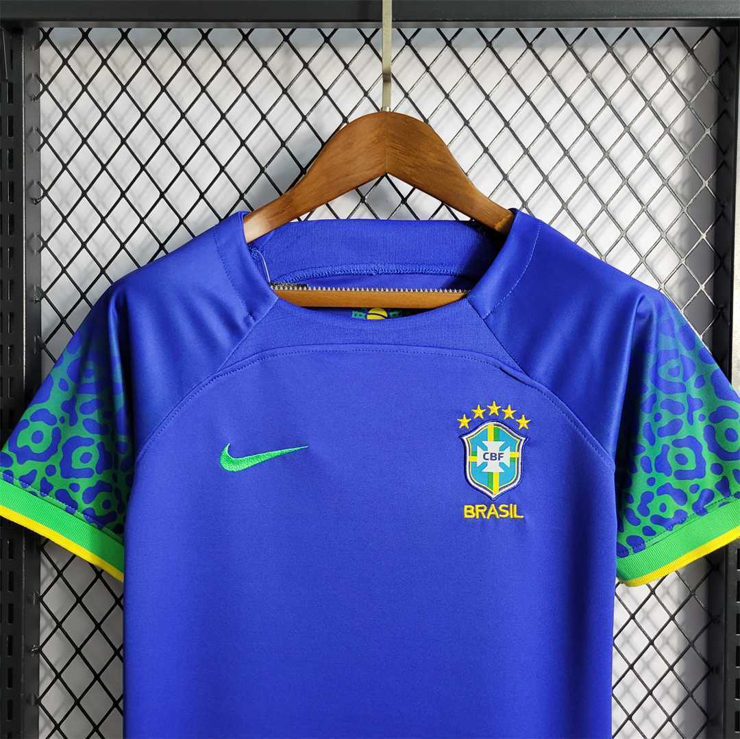 2022 Brazil away kids kit 4