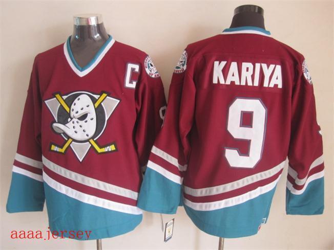 Anaheim Ducks retro ice hockey jersey M-3XL 阿纳海姆鸭队复古冰球服 1