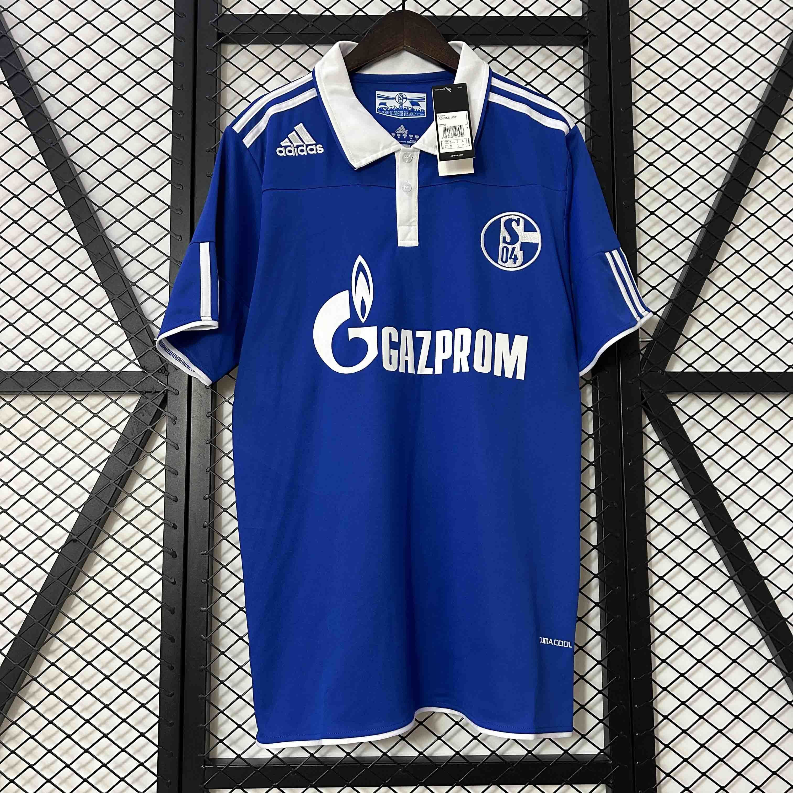 10-11 Schalke 04 Home Retro Kit Vintage Shirt AAAAJersey Supplier Yupoo