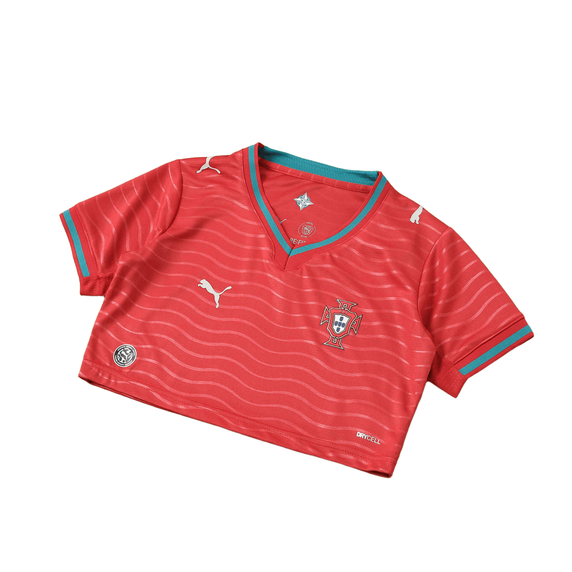 2026 FIFA World Cup Portugal Women Home Cropped Jersey AAAAJersey Supply Yupoo