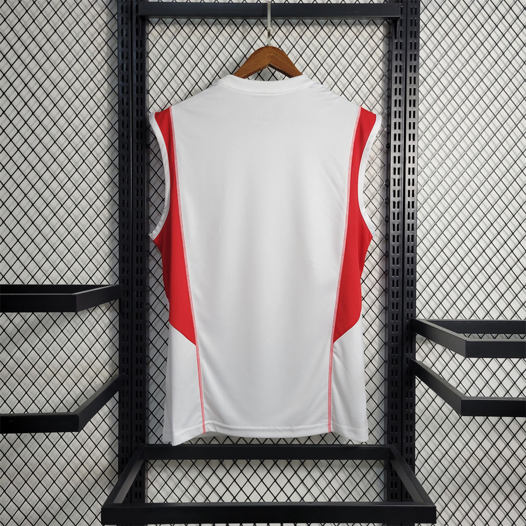 23-24 Flamengo Training Suit White Tank Top 10