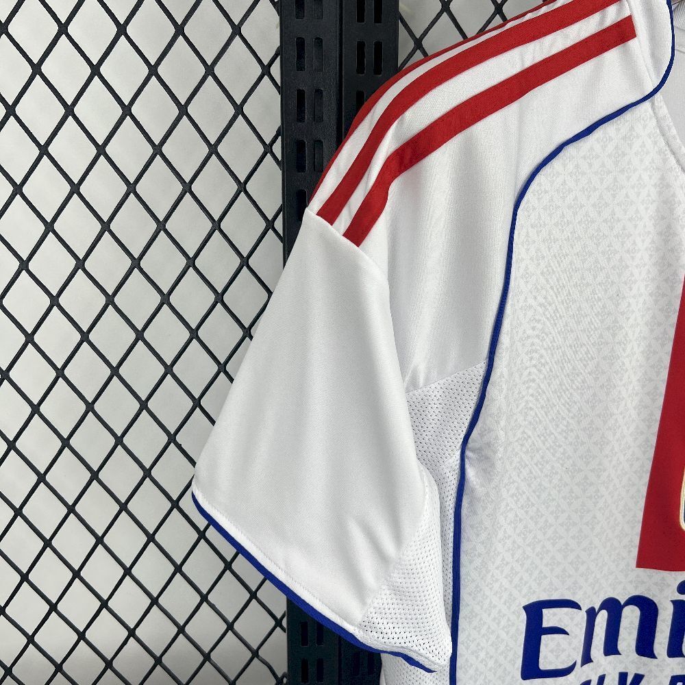 25-26 Lyon Home Kit White T-Shirt Football Uniforms AAAAJersey Supplier Yupoo 2