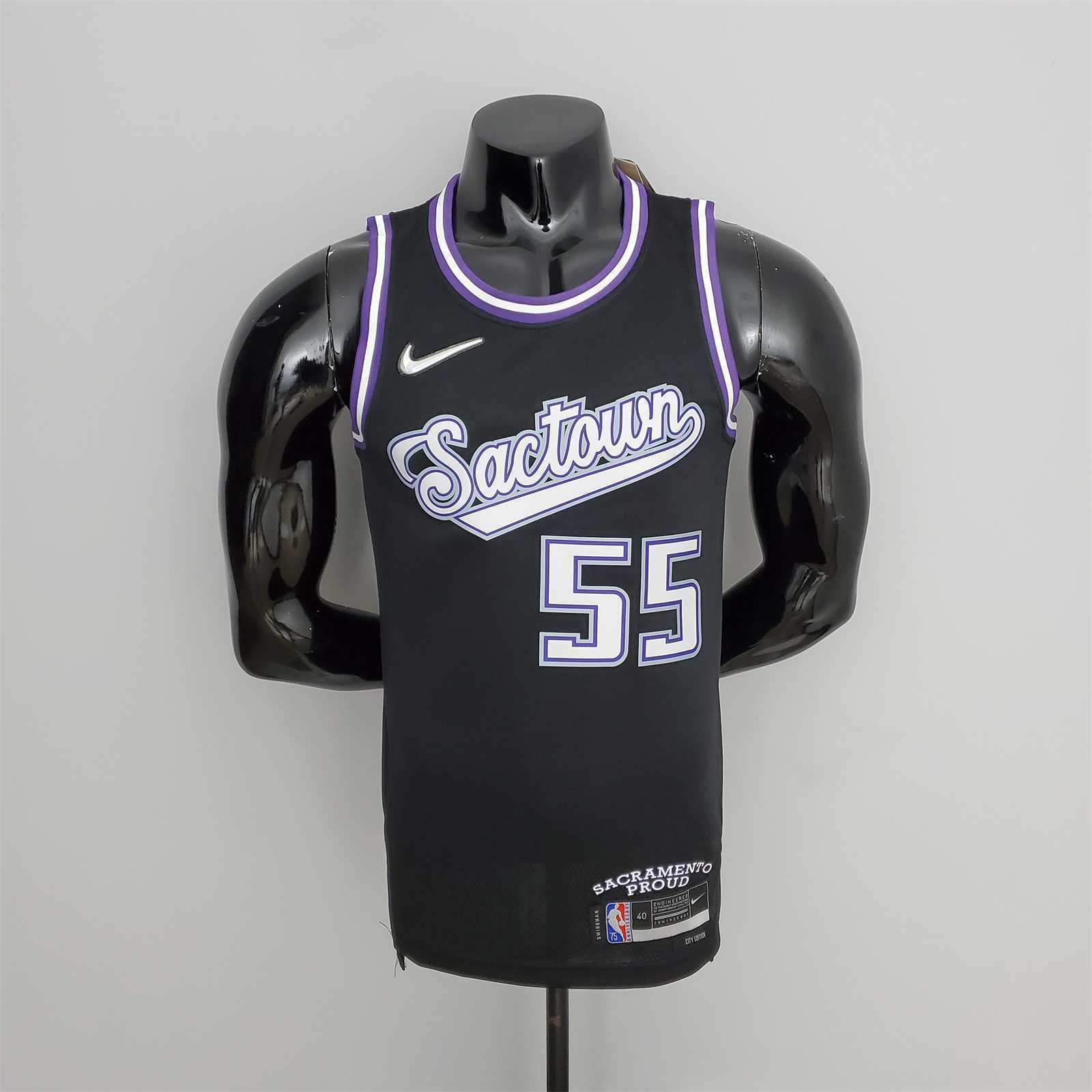 2022 Season Williams#55 Kings City Edition Black NBA Jersey