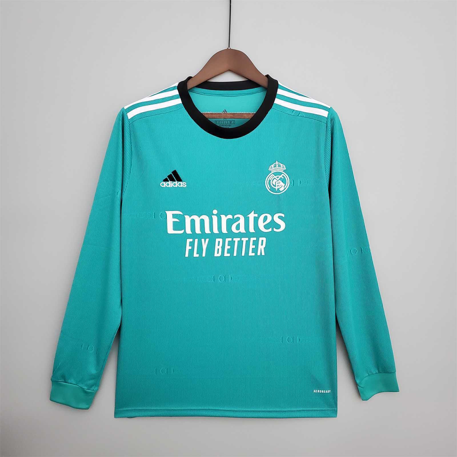 21-22 Real Madrid third away Long sleeve