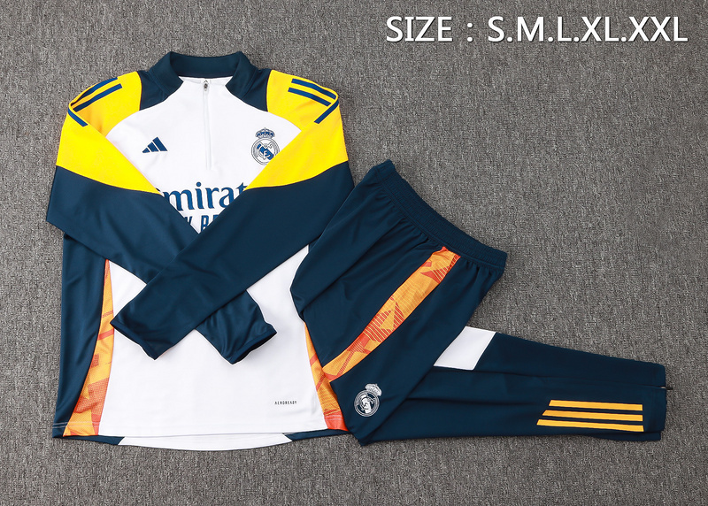 24-25 Real Madrid Long Sleeve Training Suit Football Shirts 2
