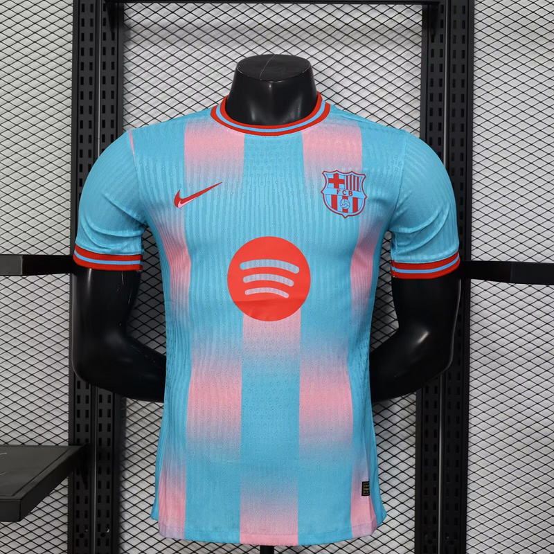 25-26 Barcelona Blue&Pink Special Edition Kit Player Version Shirt Soccer AAAAJersey Yupoo