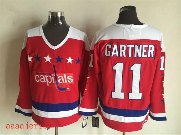 Washington Capitals retro ice hockey jersey M-3XL 华盛顿首都队复古冰球服