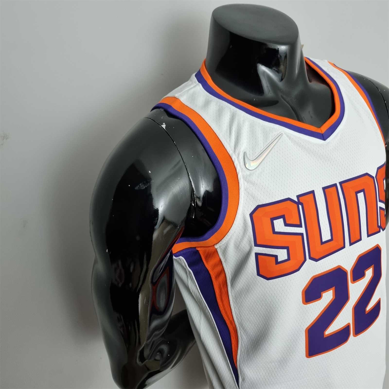 75th Anniversary Ayton #22 Phoenix Suns White NBA Jersey 7