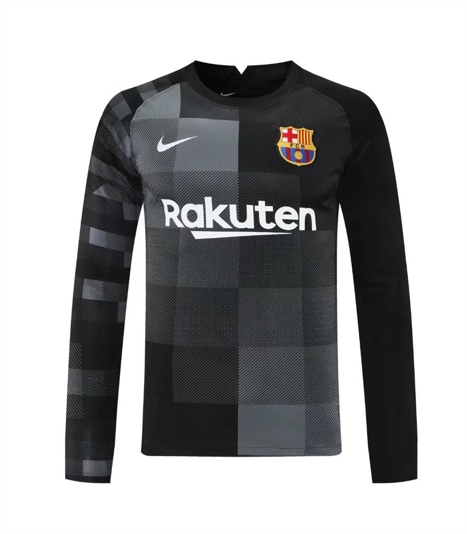 21-22 Barcelona black goalkeeper long sleeve 5