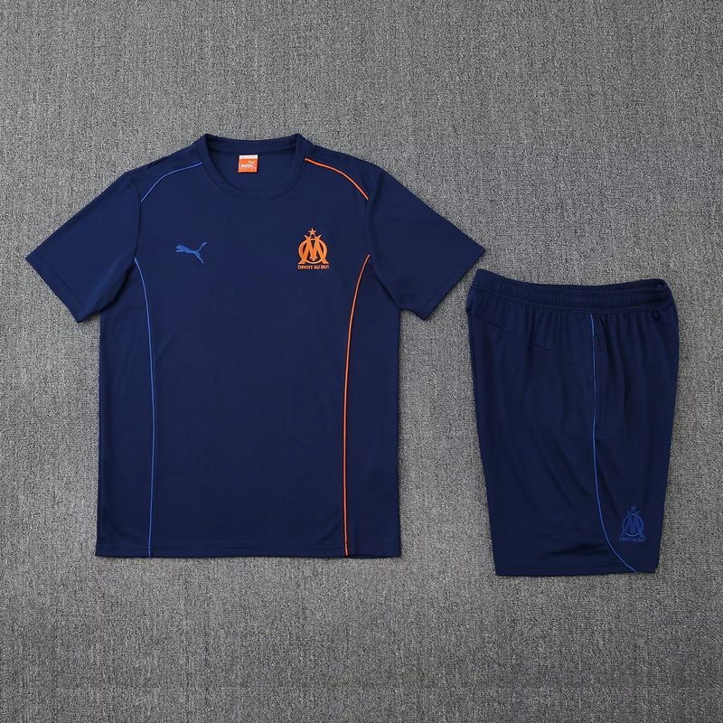 25-26 Marseille Navy Training Kits Football Tracksuits 1