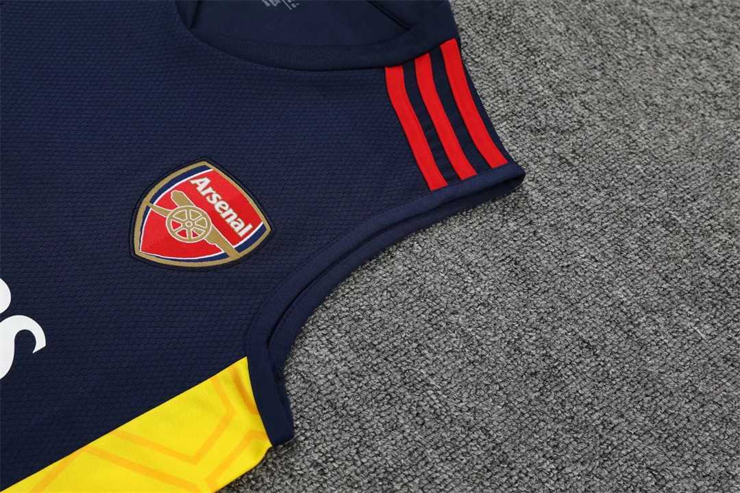 22-23 Arsenal vest training suit kit Royal Blue 11