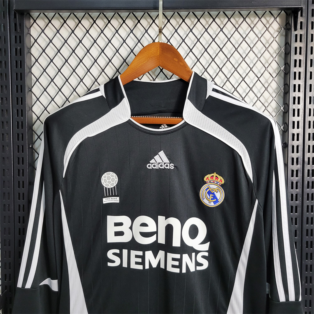 06-07 Real Madrid third away Long Sleeve 4